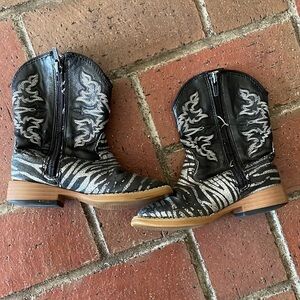 Roper Infant Zebra Cowboy Boots